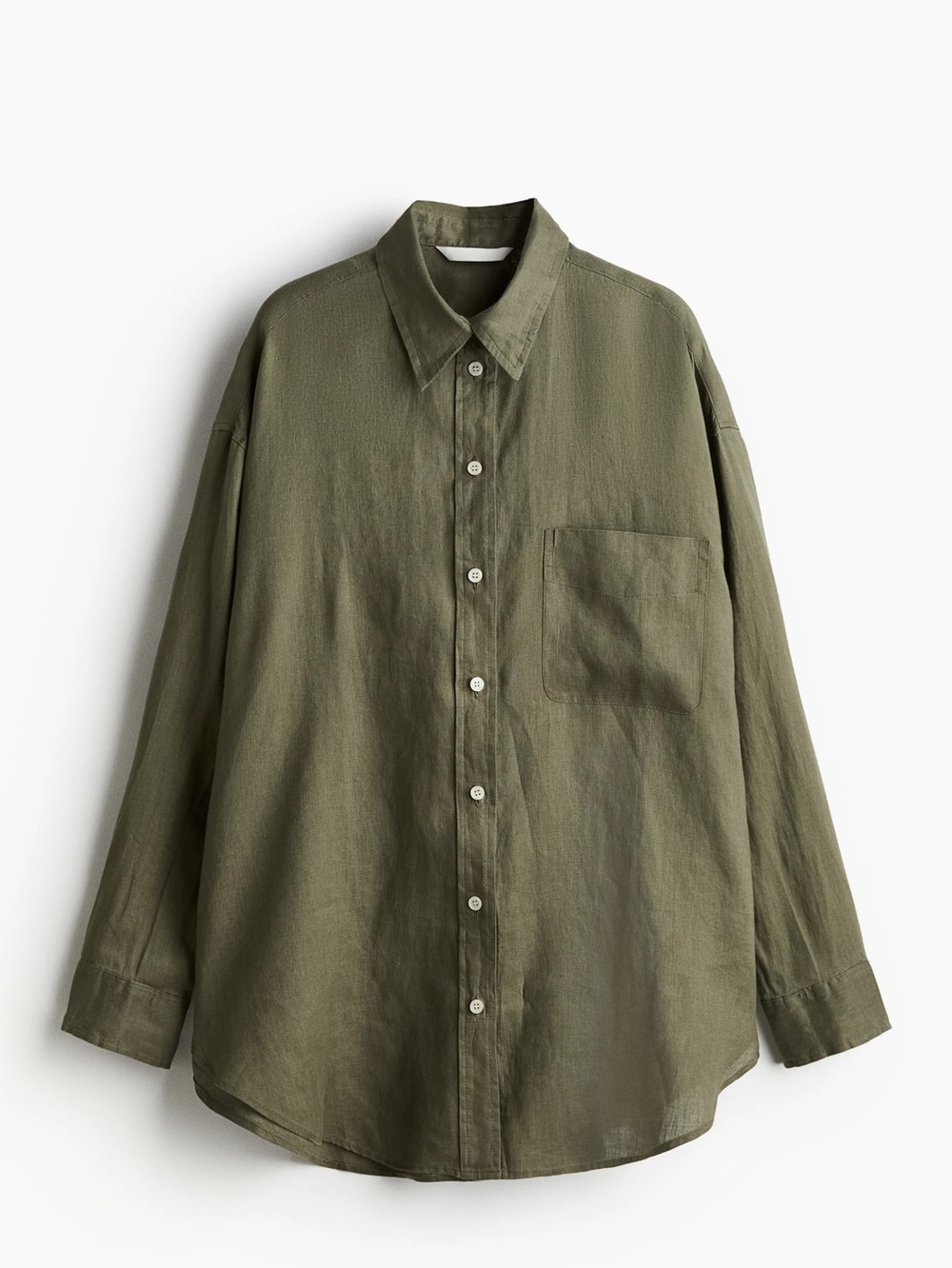 H&M | Oversized 100% Linen Shirt Sz S